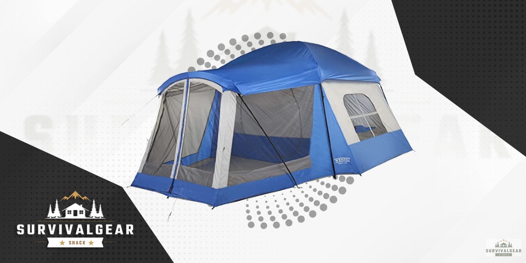 Wenzel Klondike 8-Person Water Resistant Tent with Convertible Screen Room